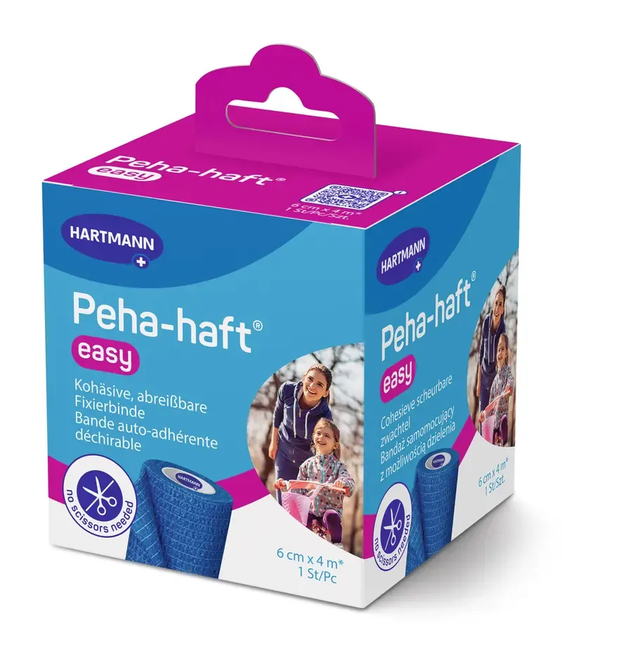 Bandaż kohezyjny Hartmann Peha-haft easy Blue 6 cm na 4 m