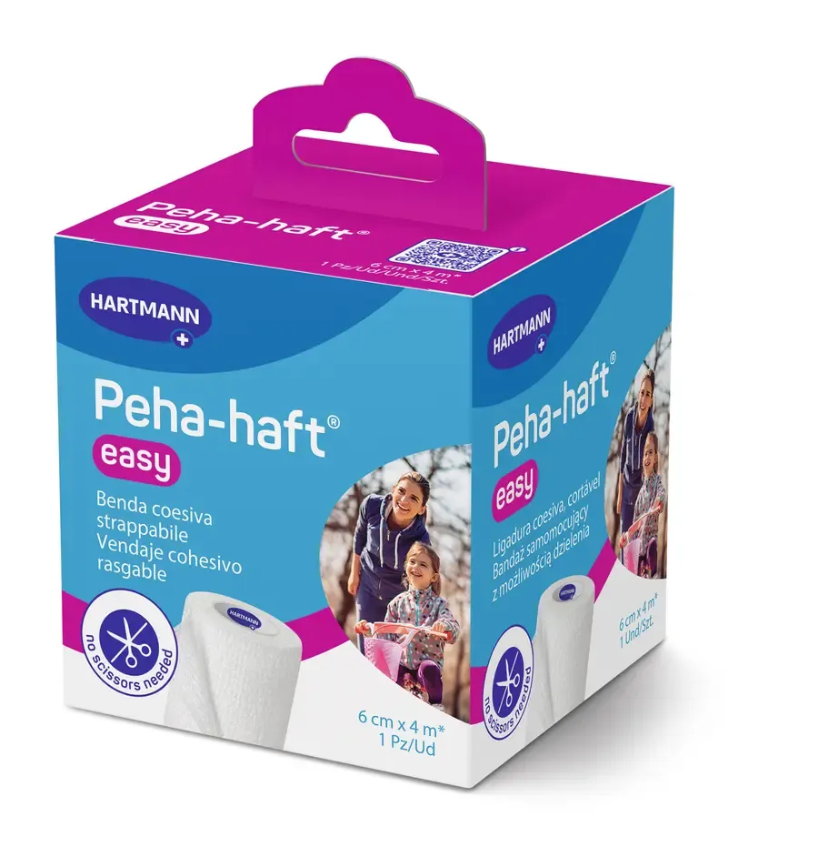 Biały bandaż kohezyjny Hartmann Peha-haft easy 6 cm na 4 m