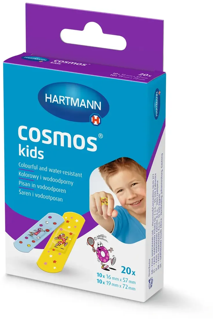 Kolorowe plastry dla dzieci Hartmann Cosmos Kids