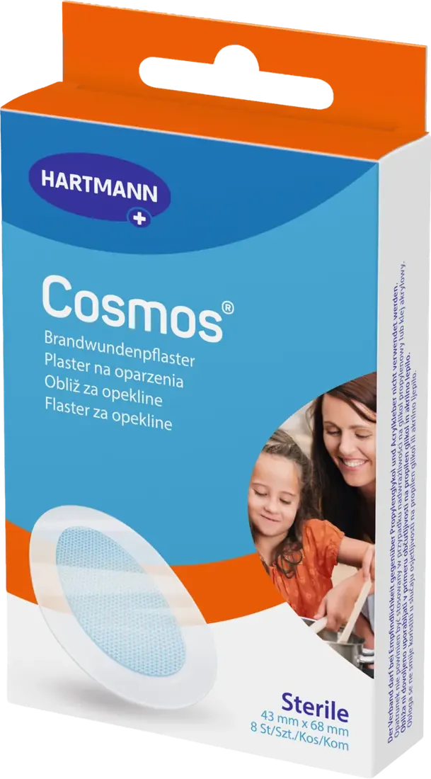 Sterylne plastry Hartmann Cosmos na oparzenia